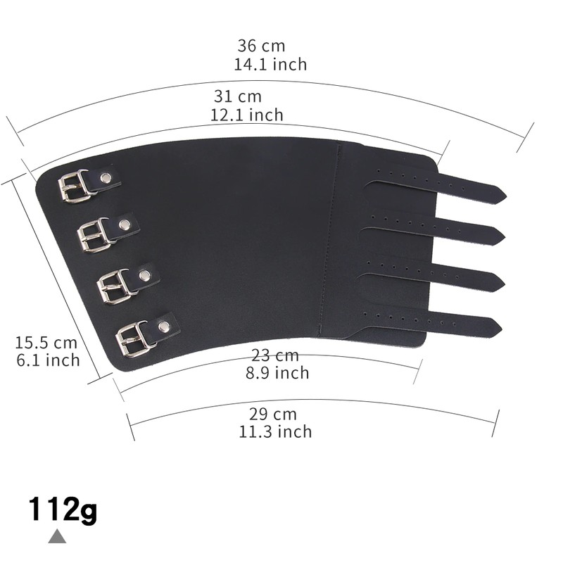 Unisex Leather Gauntlet Wristband Wide Bracer Arm Armor Cuff Bangle Buckle Bracelet Unisex Leather Gauntlet Wristband Wide Bracer Arm Armor Cuff Bangle Buckle Bracelet