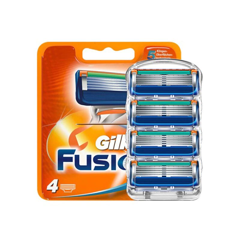 4Pcs-Lot-Razor-Blades-for-Gillette-Fusion-Men-Sharp-Trimmer-Straight-Razor-Case-Cover-Manual-five (1)
