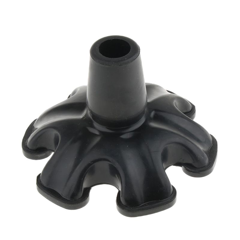 Tripod Quad Hexagonal Rubber Replacement Tip Tools End Caps For Cane Walking Stick Crutches 3/4 Inch 19mm - Black Tripod Quad Hexagonal Rubber Replacement Tip Tools End Caps For Cane Walking Stick Crutches 3/4 Inch 19mm - Black