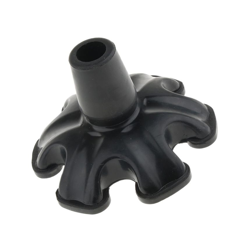 Tripod Quad Hexagonal Rubber Replacement Tip Tools End Caps For Cane Walking Stick Crutches 3/4 Inch 19mm - Black Tripod Quad Hexagonal Rubber Replacement Tip Tools End Caps For Cane Walking Stick Crutches 3/4 Inch 19mm - Black