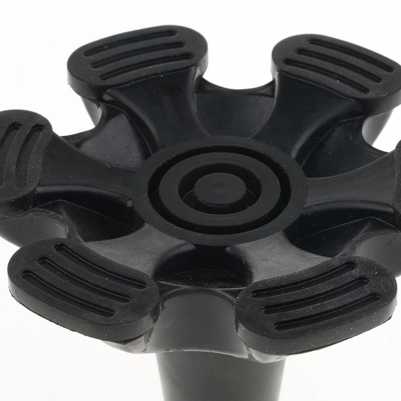 Tripod Quad Hexagonal Rubber Replacement Tip Tools End Caps For Cane Walking Stick Crutches 3/4 Inch 19mm - Black Tripod Quad Hexagonal Rubber Replacement Tip Tools End Caps For Cane Walking Stick Crutches 3/4 Inch 19mm - Black