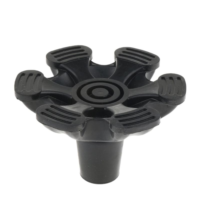 Tripod Quad Hexagonal Rubber Replacement Tip Tools End Caps For Cane Walking Stick Crutches 3/4 Inch 19mm - Black Tripod Quad Hexagonal Rubber Replacement Tip Tools End Caps For Cane Walking Stick Crutches 3/4 Inch 19mm - Black