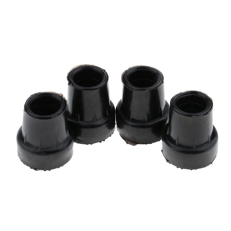 4pcs Anti-skid Stable Shock Absorb Walking Stick End Crutch Cane Tips 19mm
