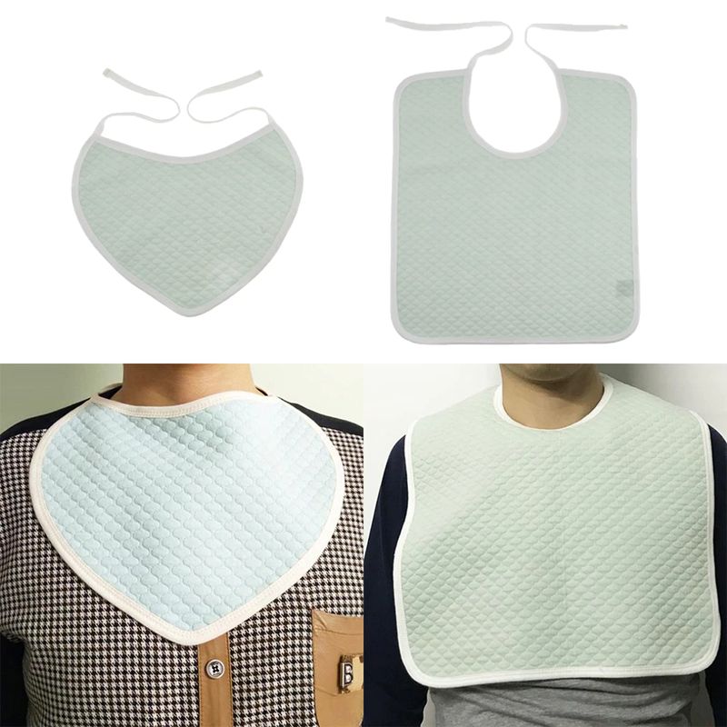 Cotton Meal Eating Bib Clothing Protector Bib Saliva Towel for Kids Children Adults Patients Elderly Disability People Cotton Meal Eating Bib Clothing Protector Bib Saliva Towel for Kids Children Adults Patients Elderly Disability People