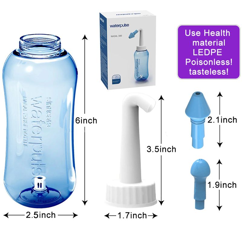Waterpulse-300ml-Nasal-Wash-with-Sea-Salt-Nasal-Rinse-Mix-Nose-Cleanser-Nose-Wash-Bottle-Salt