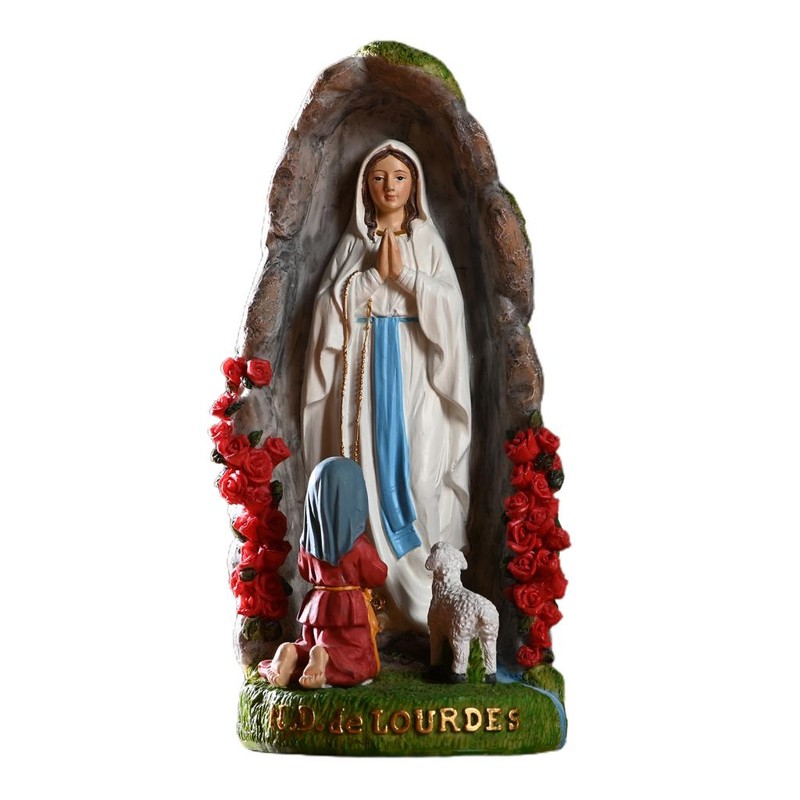 Beautiful Virgin Mary Figurine Sculpture Christian Wedding Gift Xmas Desktop Display Decors Renaissance Collection