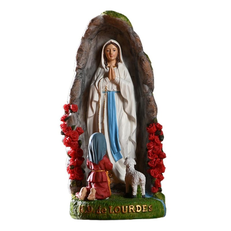 Beautiful Virgin Mary Figurine Sculpture Christian Wedding Gift Xmas Desktop Display Decors Renaissance Collection