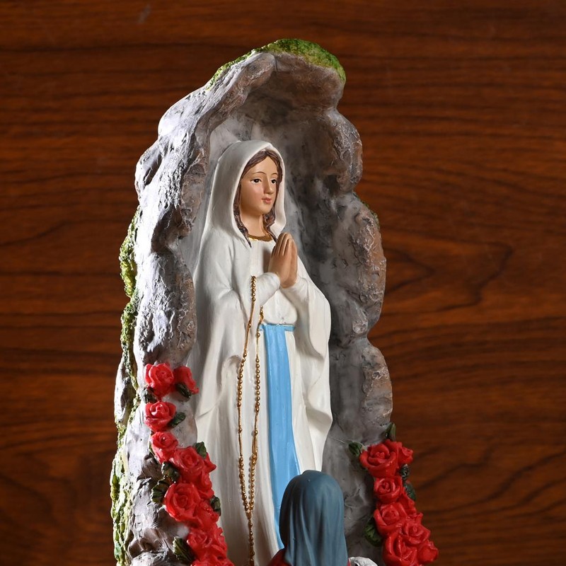 Beautiful Virgin Mary Figurine Sculpture Christian Wedding Gift Xmas Desktop Display Decors Renaissance Collection