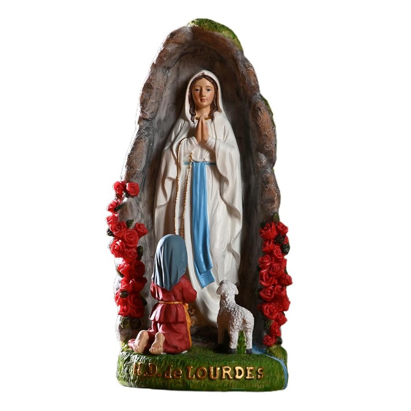 Beautiful Virgin Mary Figurine Sculpture Christian Wedding Gift Xmas Desktop Display Decors Renaissance Collection