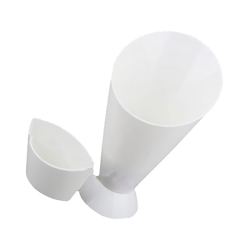 Kitchen Serving Tool Snack Cone Stand + Dip Holder For Chips Finger Food Sauce White