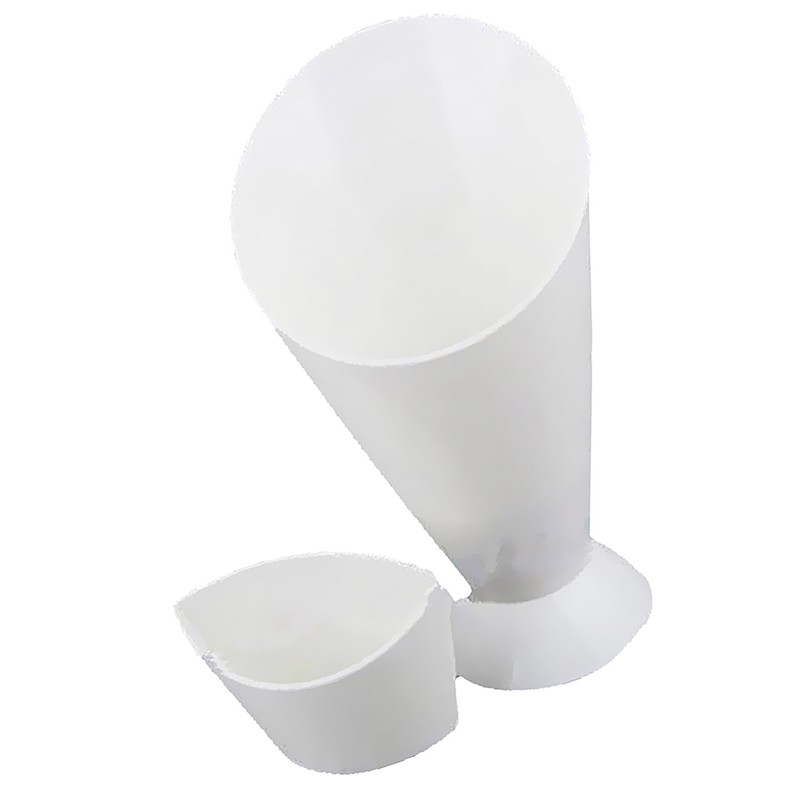 Kitchen Serving Tool Snack Cone Stand + Dip Holder For Chips Finger Food Sauce White