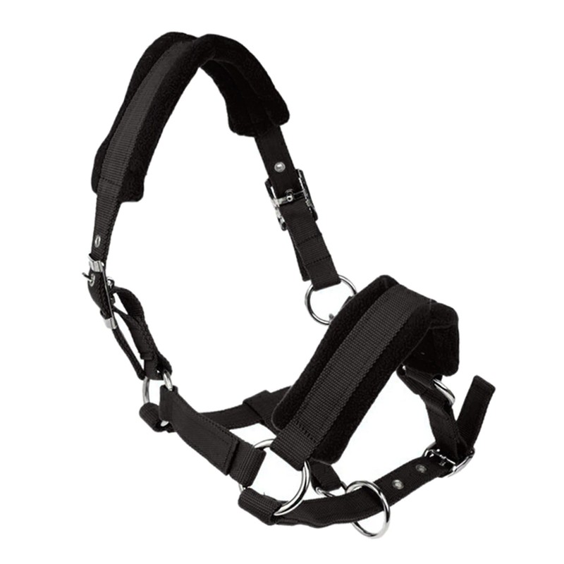 Soft Padded Pony Horse Halter Bridle Headstall Head Collar Horse Riding Stable