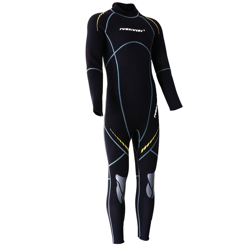 Premium Neoprene Wetsuit 3mm Men Scuba Diving Thermal Winter Warm Wetsuits Full Suit – Black Premium Neoprene Wetsuit 3mm Men Scuba Diving Thermal Winter Warm Wetsuits Full Suit – Black