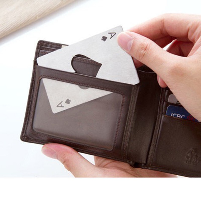 Bottle Opener, Novelty Spades A Poker Beer Opener Bottles Lid Remover for Bars, Parties, Restaurant