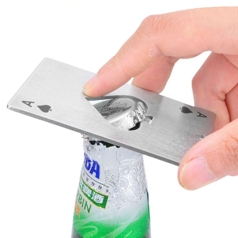 Bottle Opener, Novelty Spades A Poker Beer Opener Bottles Lid Remover for Bars, Parties, Restaurant