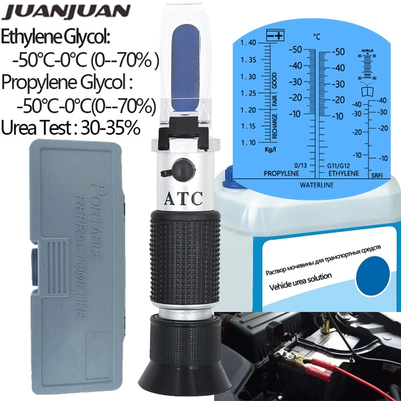 4 In 1 Car Refractometer Vehicle Urea Tester 30-35% Adblue Glycol ...