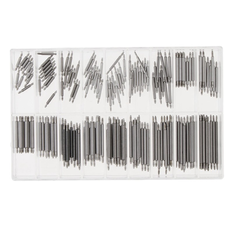 8mm-25mm Watchmakers Watch Spring Bars Strap Link Pins Stainless Steel Repair Kit Tool