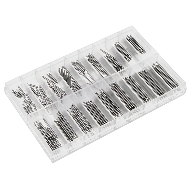 8mm-25mm Watchmakers Watch Spring Bars Strap Link Pins Stainless Steel Repair Kit Tool