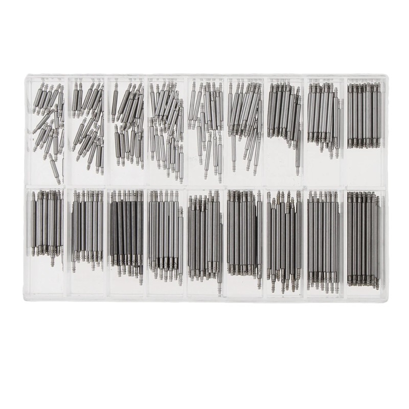 8mm-25mm Watchmakers Watch Spring Bars Strap Link Pins Stainless Steel Repair Kit Tool
